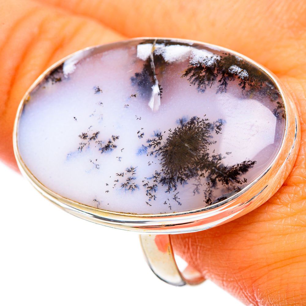 Dendritic Opal Rings handcrafted by Anasilvercos - RING109712