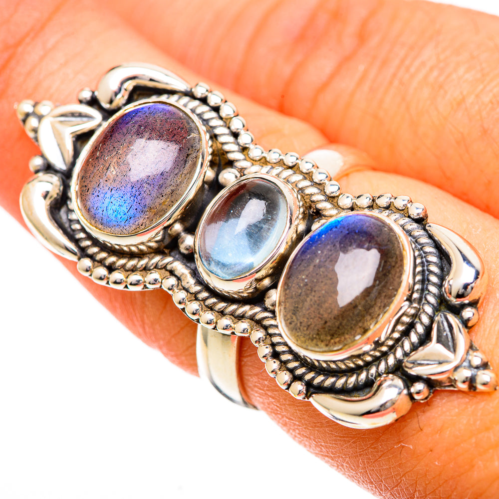 Labradorite Rings handcrafted by Anasilvercos - RING109722