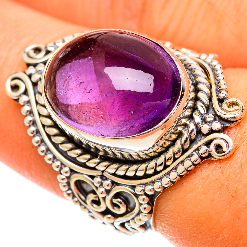 Amethyst Rings handcrafted by Anasilvercos - RING109739