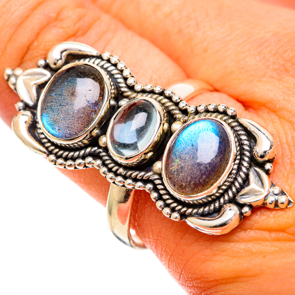 Labradorite Rings handcrafted by Anasilvercos - RING109757