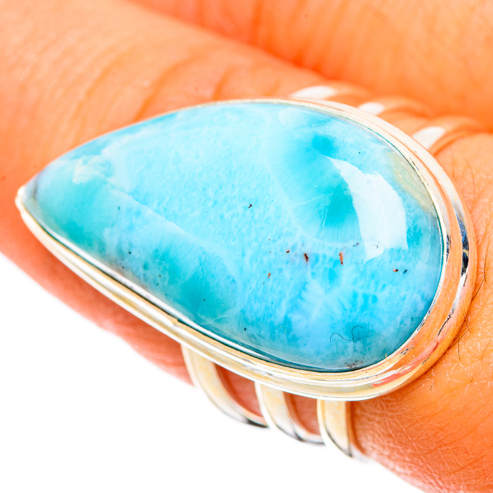 Larimar Rings handcrafted by Anasilvercos - RING109758