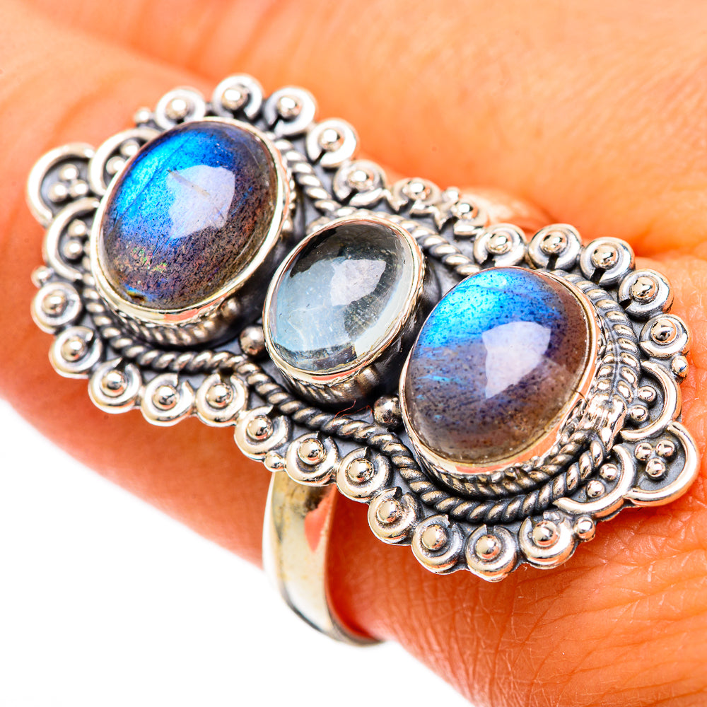 Labradorite Rings handcrafted by Anasilvercos - RING109759