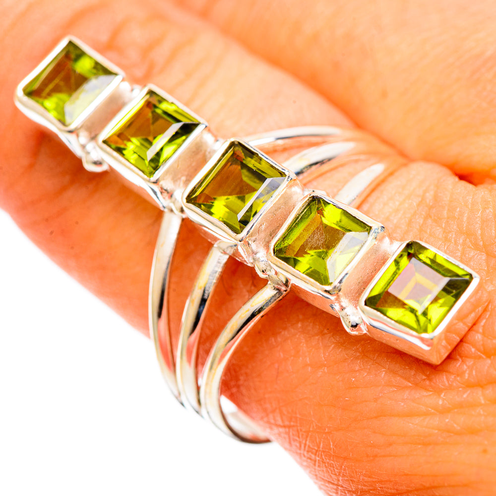 Peridot Rings handcrafted by Anasilvercos - RING109765