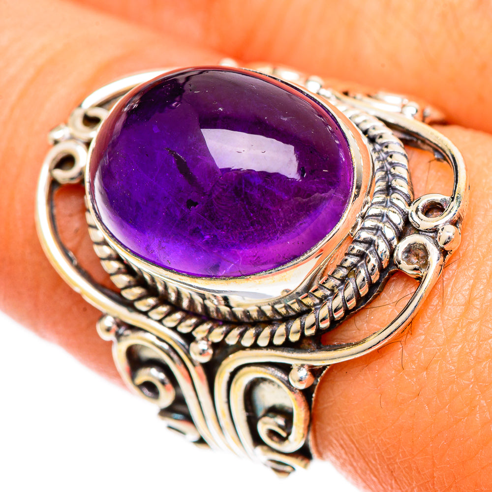Amethyst Rings handcrafted by Anasilvercos - RING109781