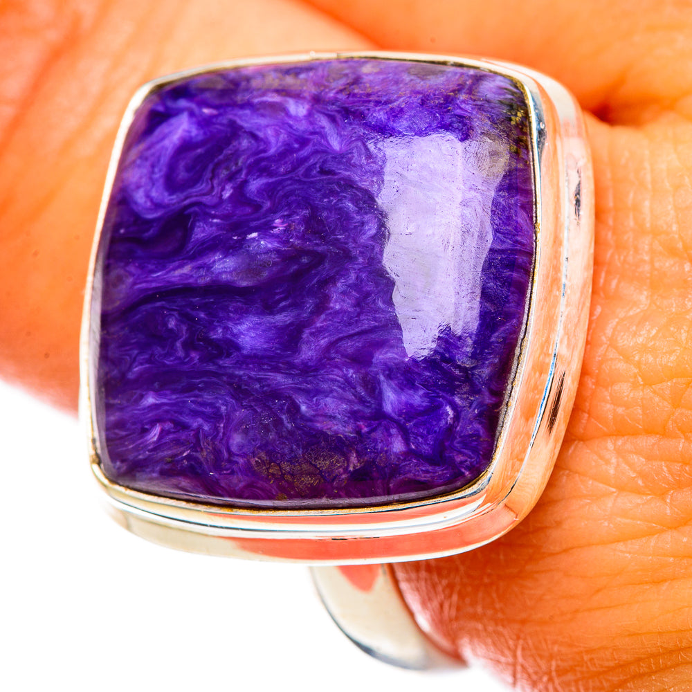 Charoite Rings handcrafted by Anasilvercos - RING109784