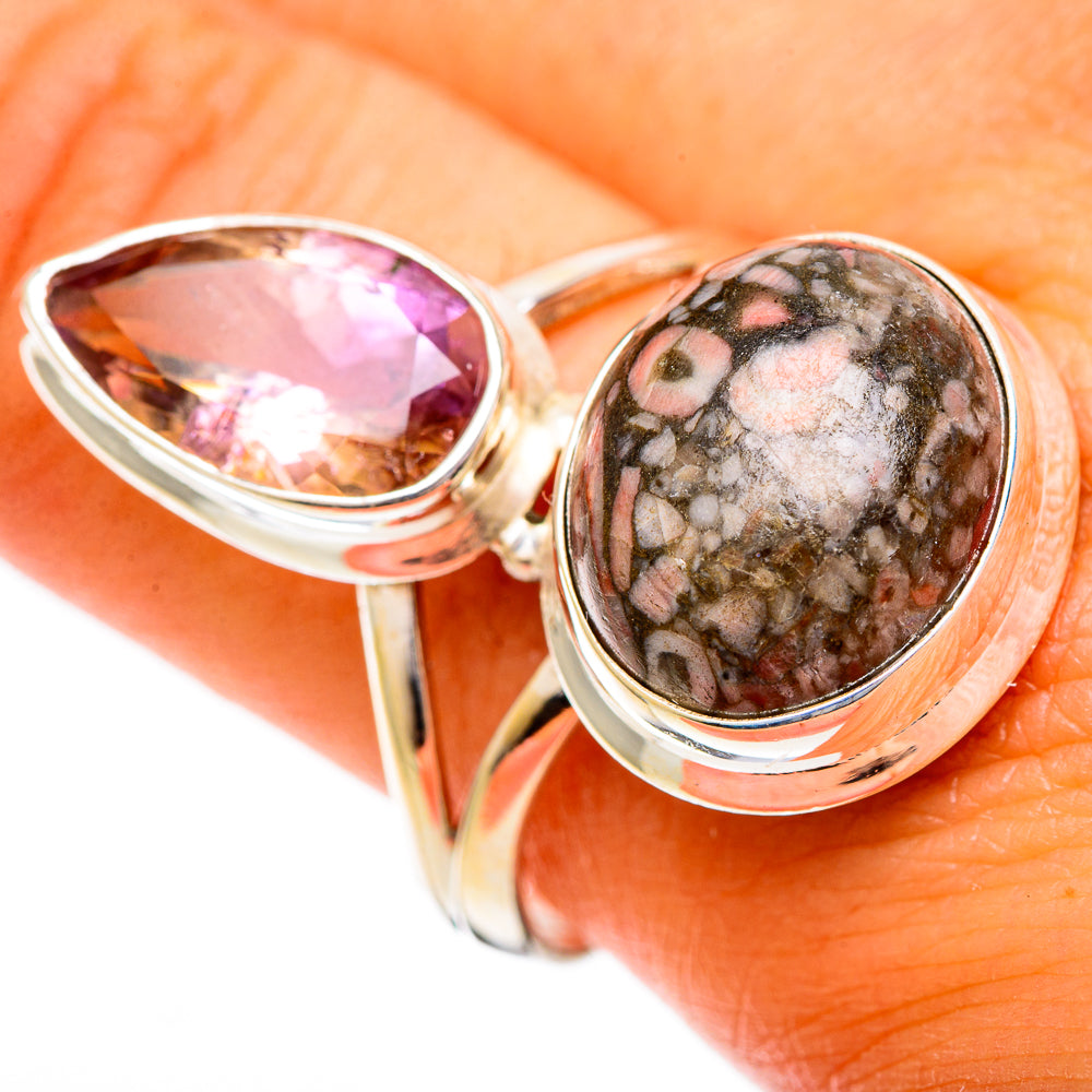 Crinoid Fossil Rings handcrafted by Anasilvercos - RING109791
