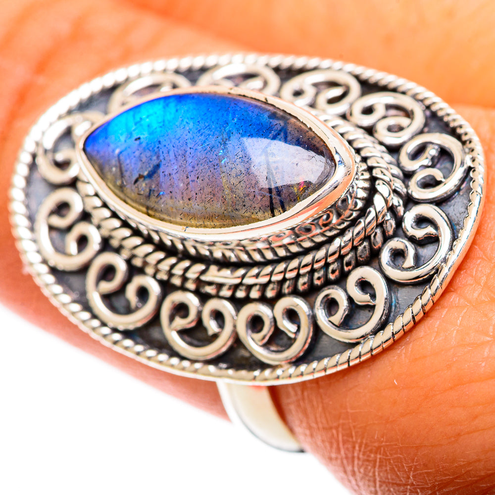 Labradorite Rings handcrafted by Anasilvercos - RING109795