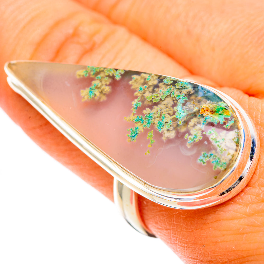 Plume Agate Rings handcrafted by Anasilvercos - RING109804