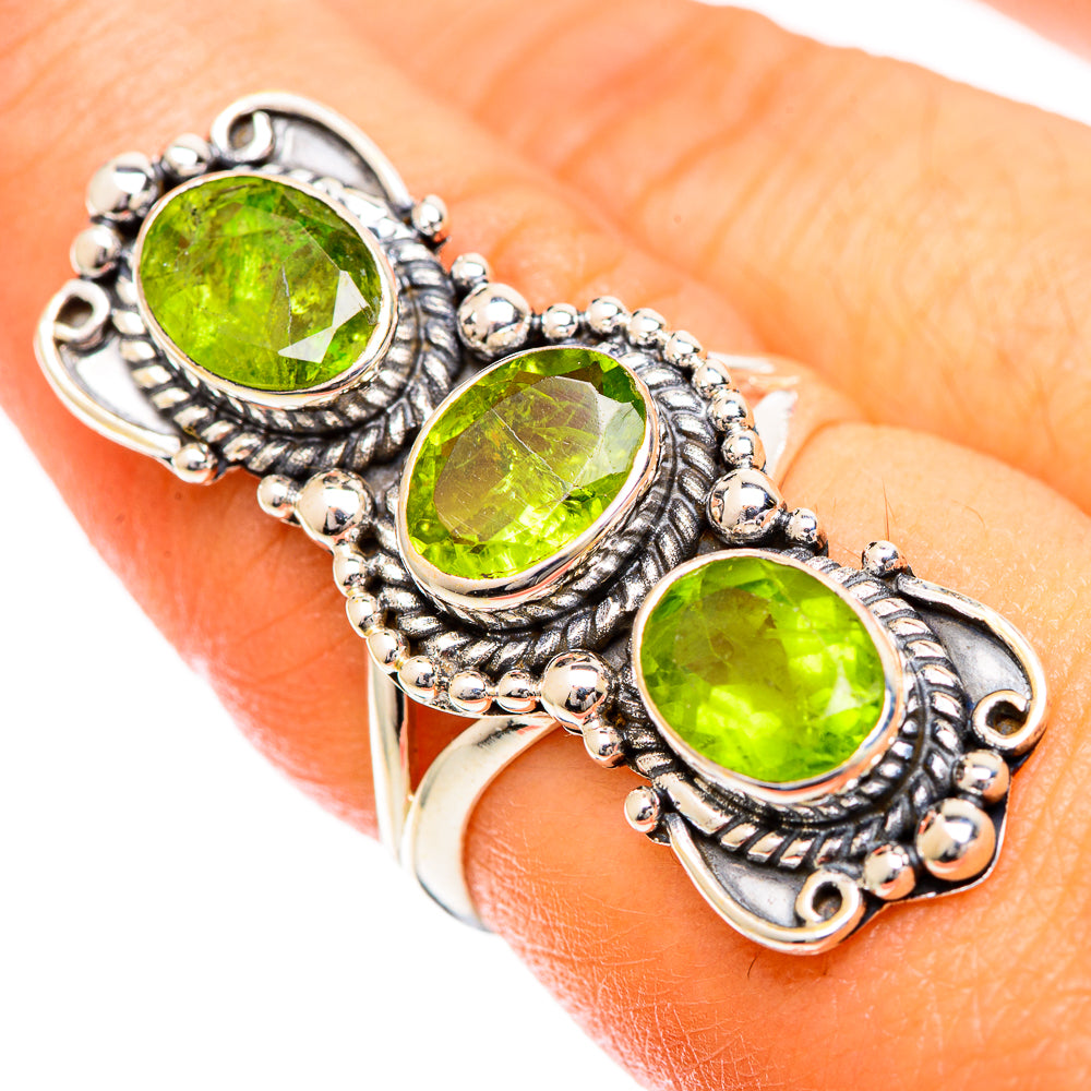 Peridot Rings handcrafted by Anasilvercos - RING109805