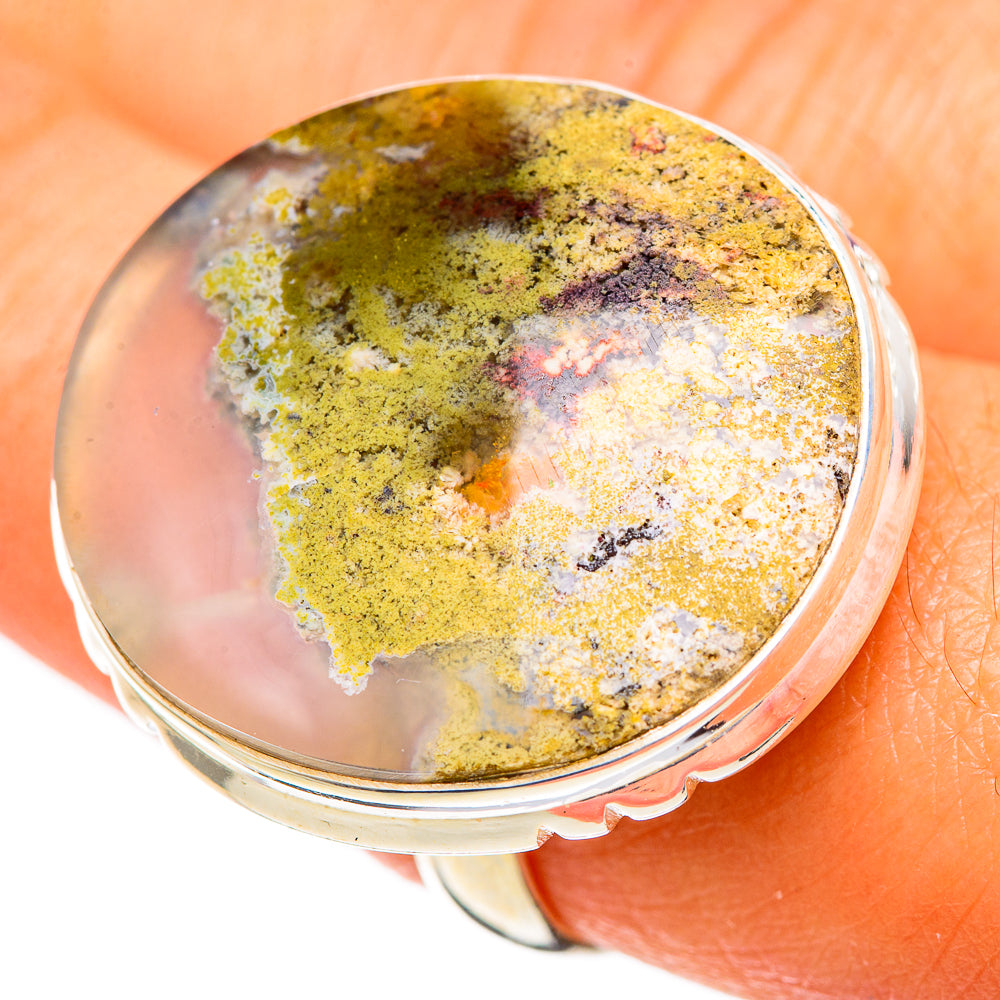 Plume Agate Rings handcrafted by Anasilvercos - RING109810