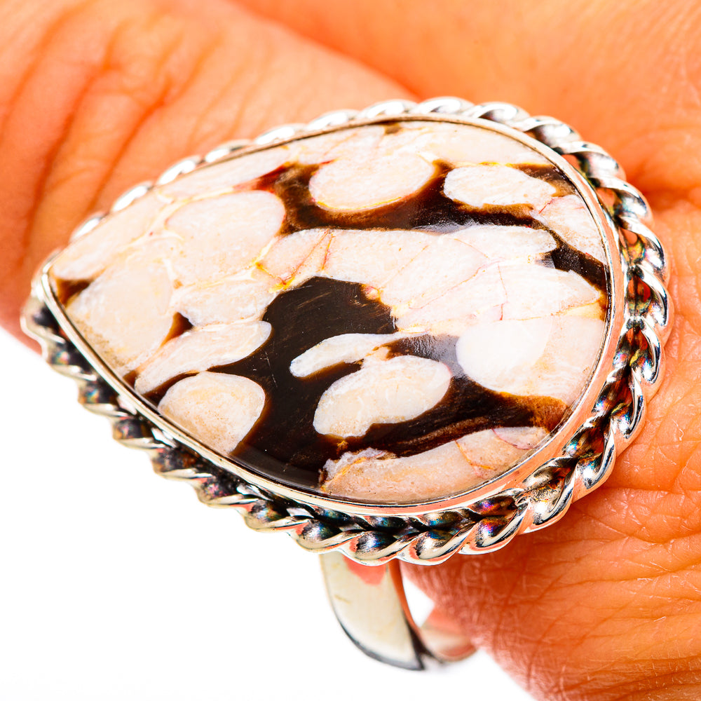 Peanut Wood Jasper Rings handcrafted by Anasilvercos - RING109811