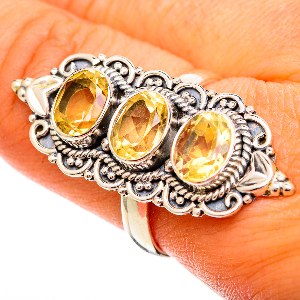 Citrine Rings handcrafted by Anasilvercos - RING109813