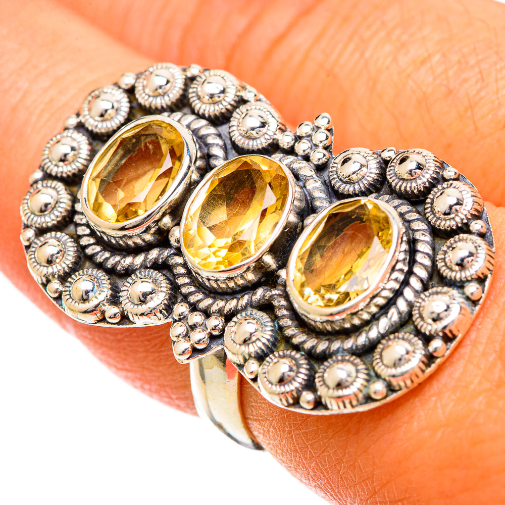 Citrine Rings handcrafted by Anasilvercos - RING109814