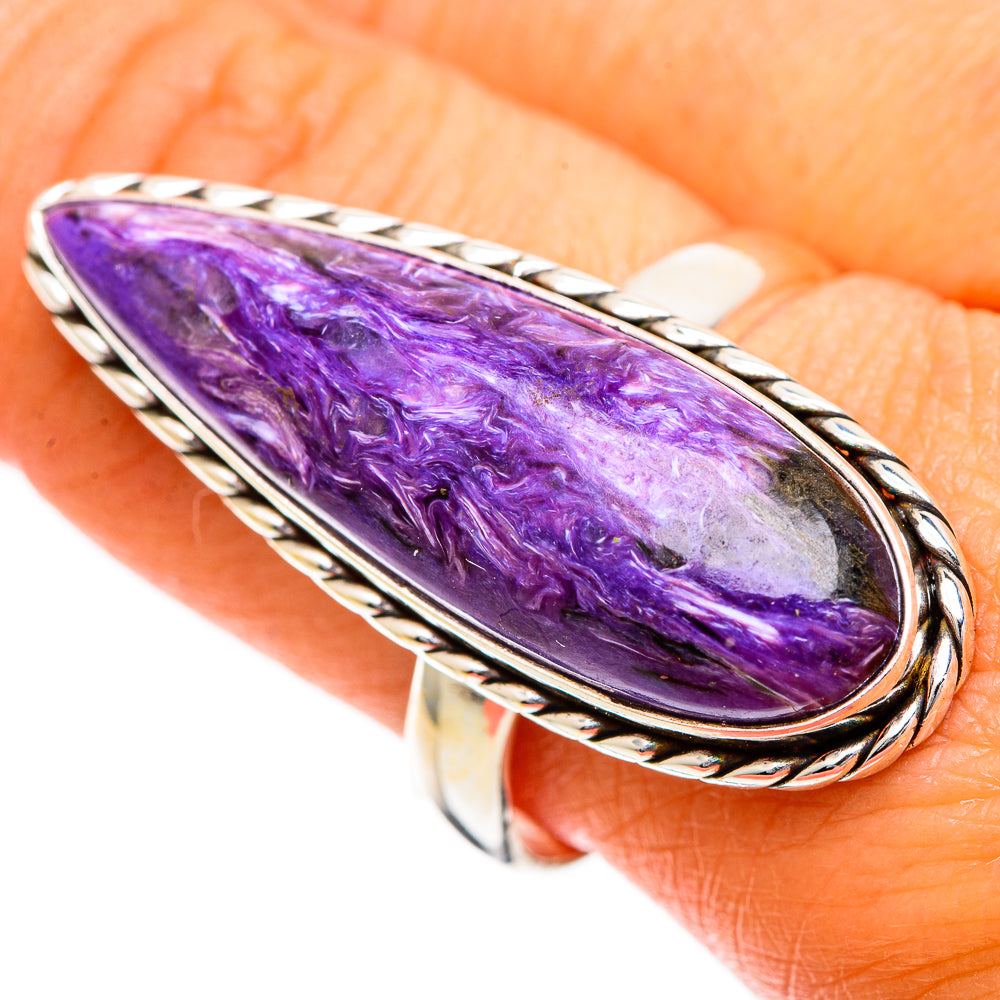 Charoite Rings handcrafted by Anasilvercos - RING109816
