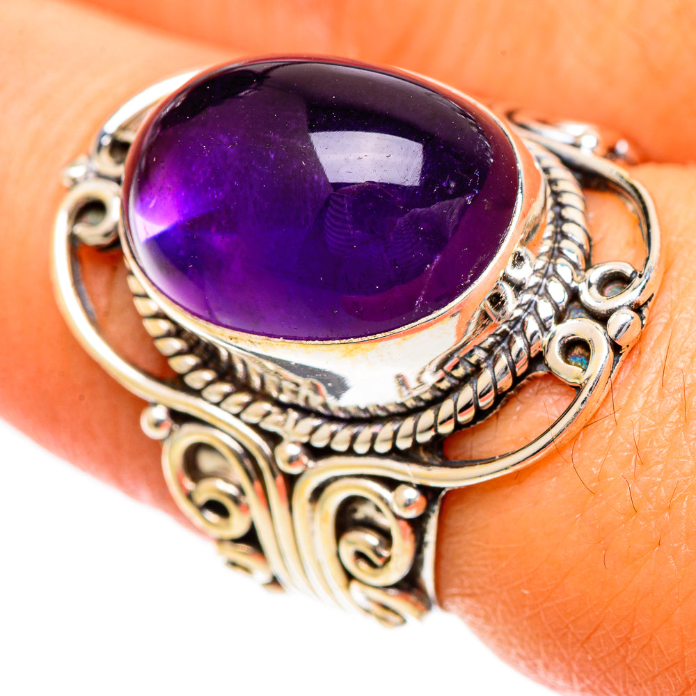 Amethyst Rings handcrafted by Anasilvercos - RING109817
