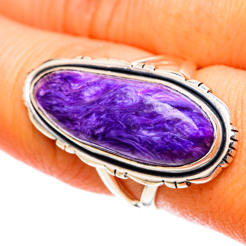 Charoite Rings handcrafted by Anasilvercos - RING109819
