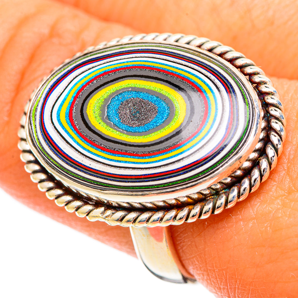 Fordite Rings handcrafted by Anasilvercos - RING109827
