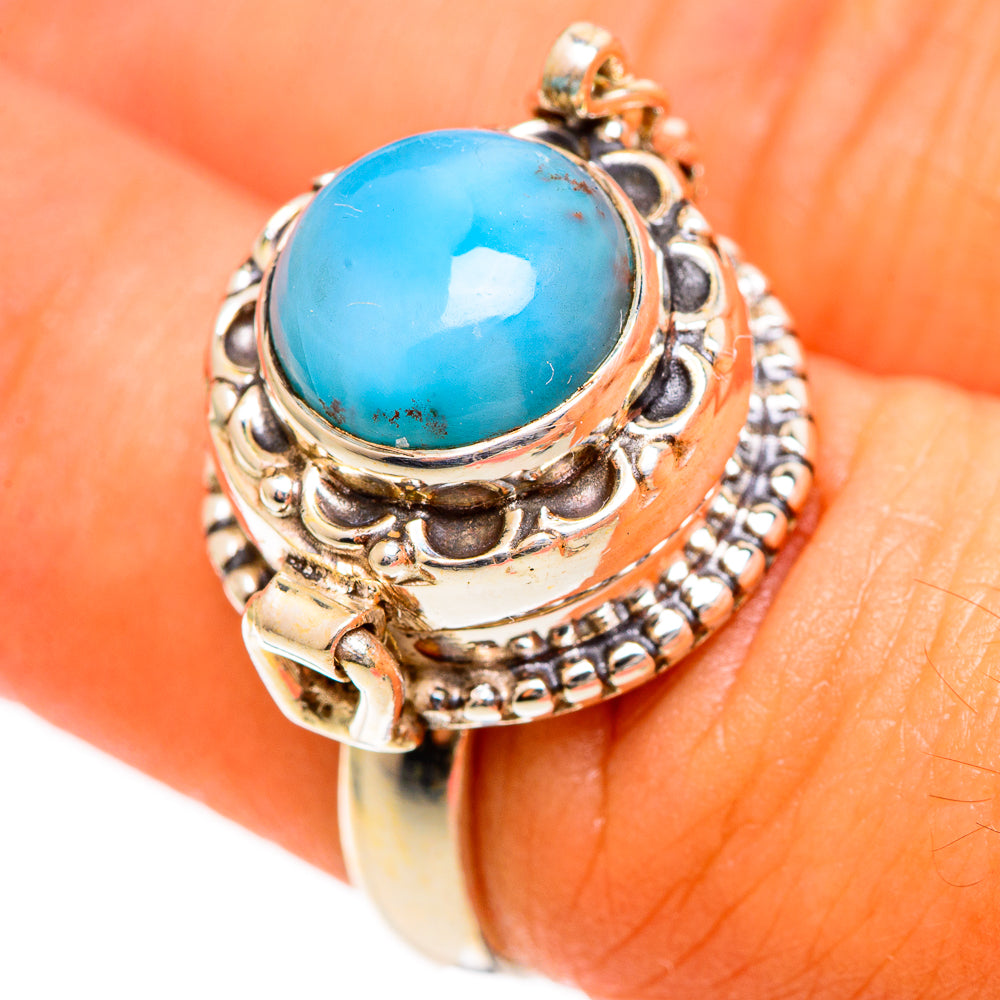 Larimar Rings handcrafted by Anasilvercos - RING109842