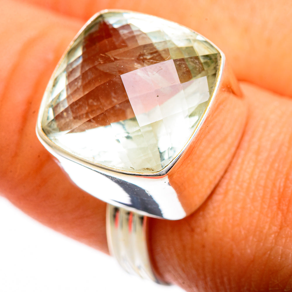 Green Amethyst Rings handcrafted by Anasilvercos - RING109846