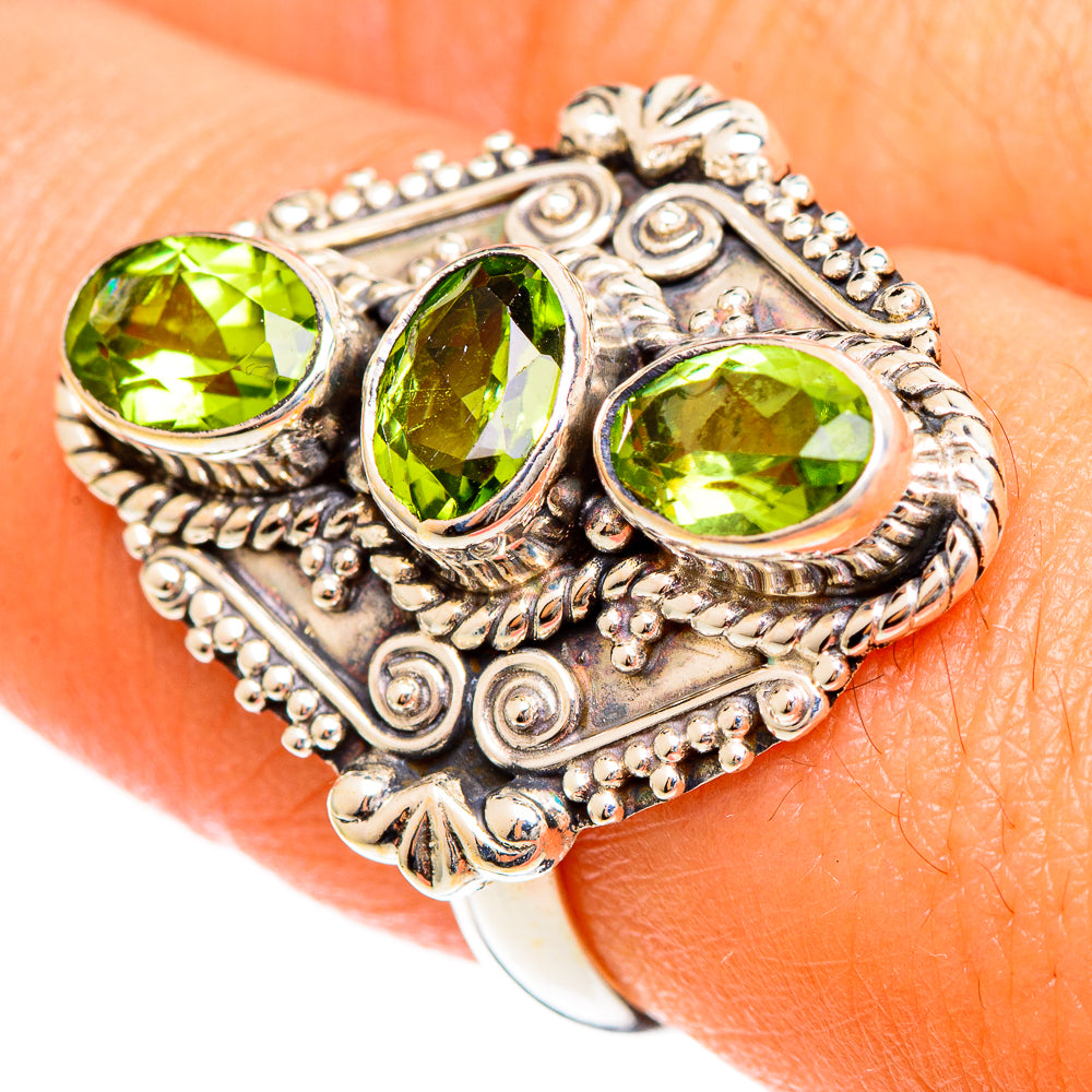 Peridot Rings handcrafted by Anasilvercos - RING109850