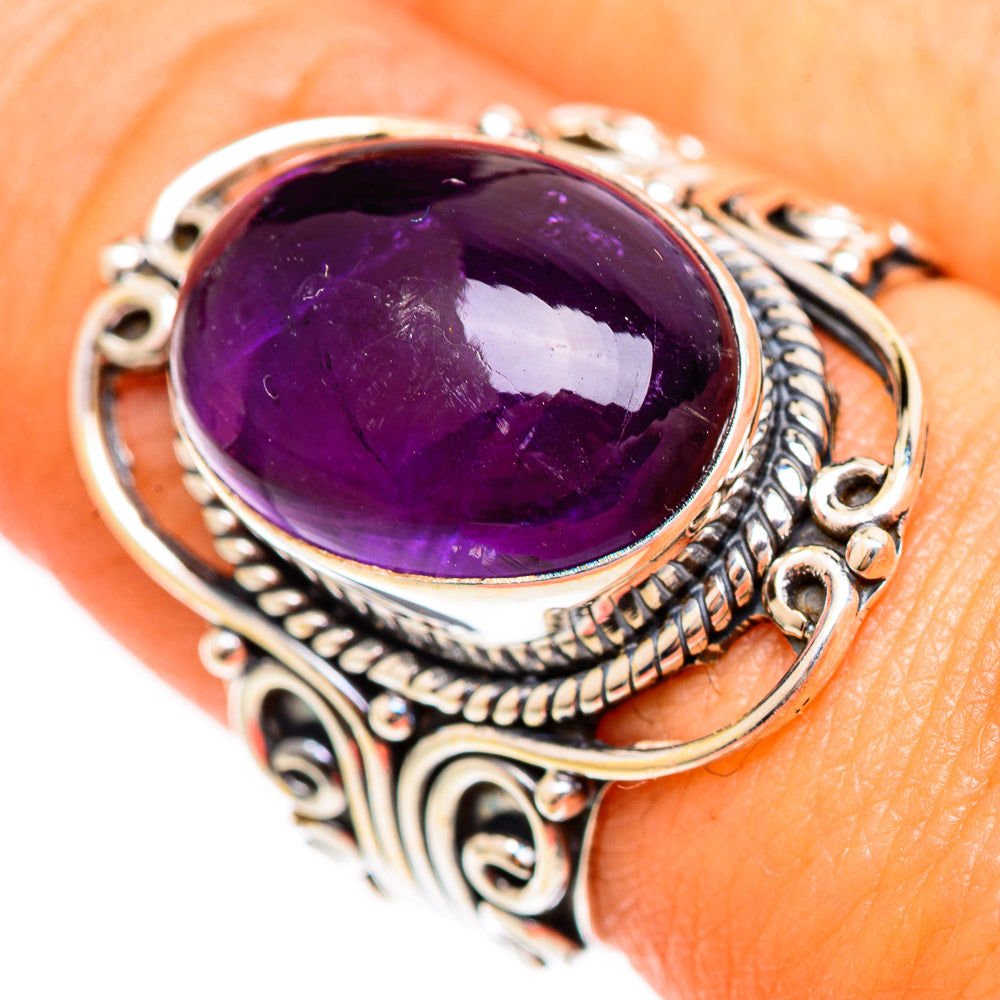 Amethyst Rings handcrafted by Anasilvercos - RING109856