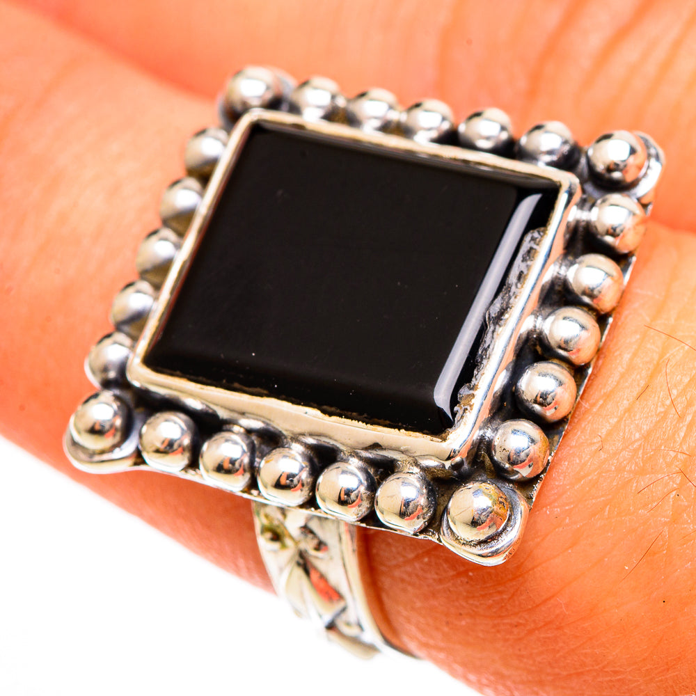 Black Onyx Rings handcrafted by Anasilvercos - RING109861