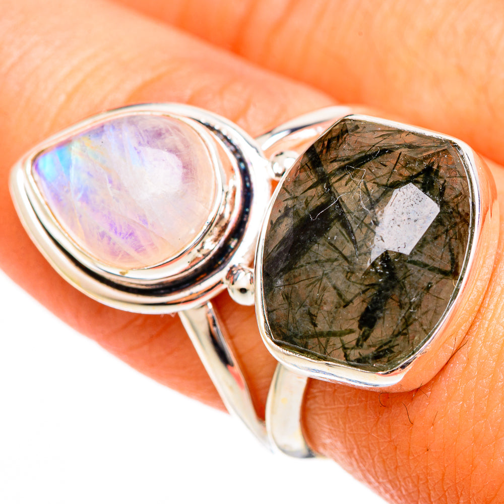 Tourmalinated Quartz Rings handcrafted by Anasilvercos - RING109862