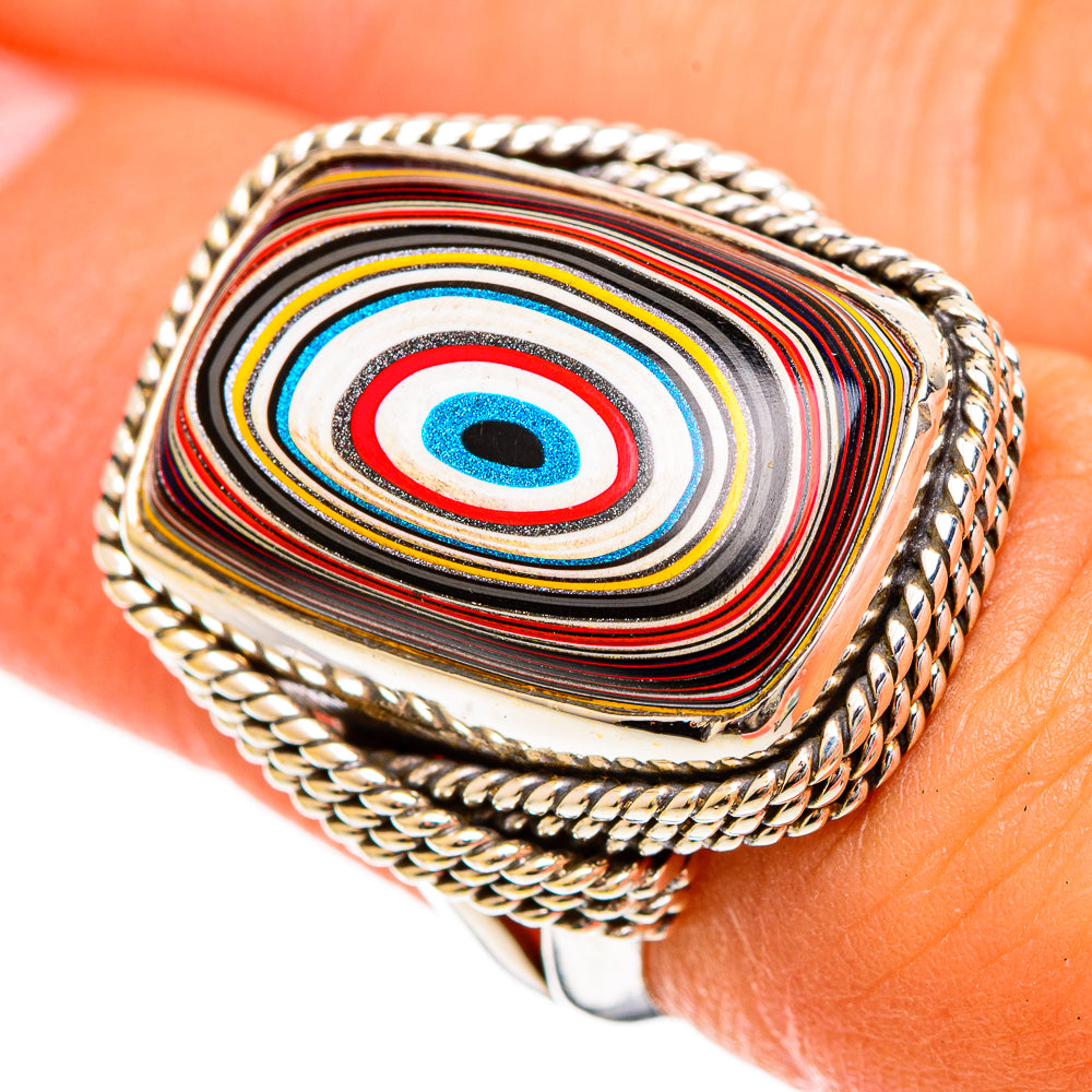 Fordite Rings handcrafted by Anasilvercos - RING109870