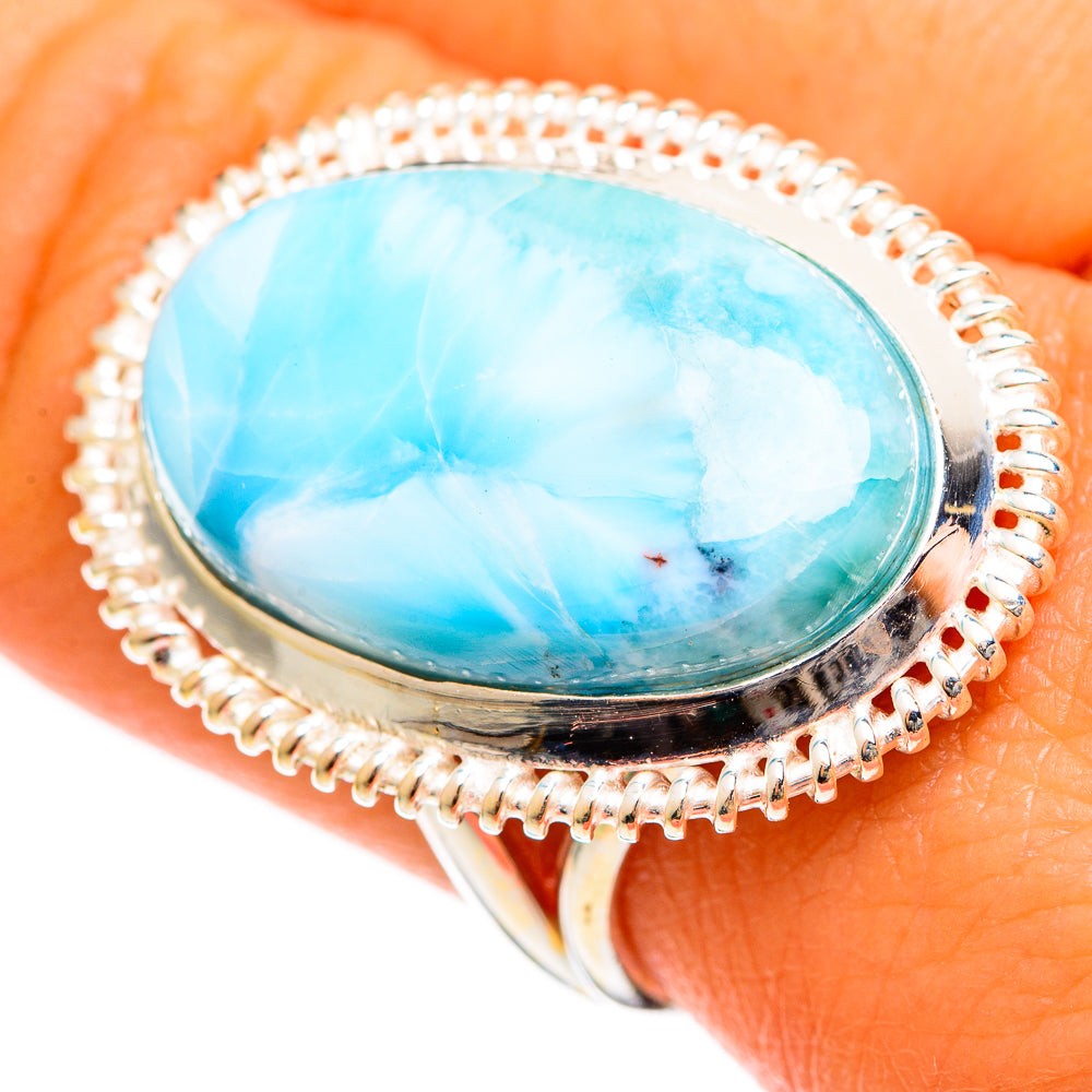 Larimar Rings handcrafted by Anasilvercos - RING109872