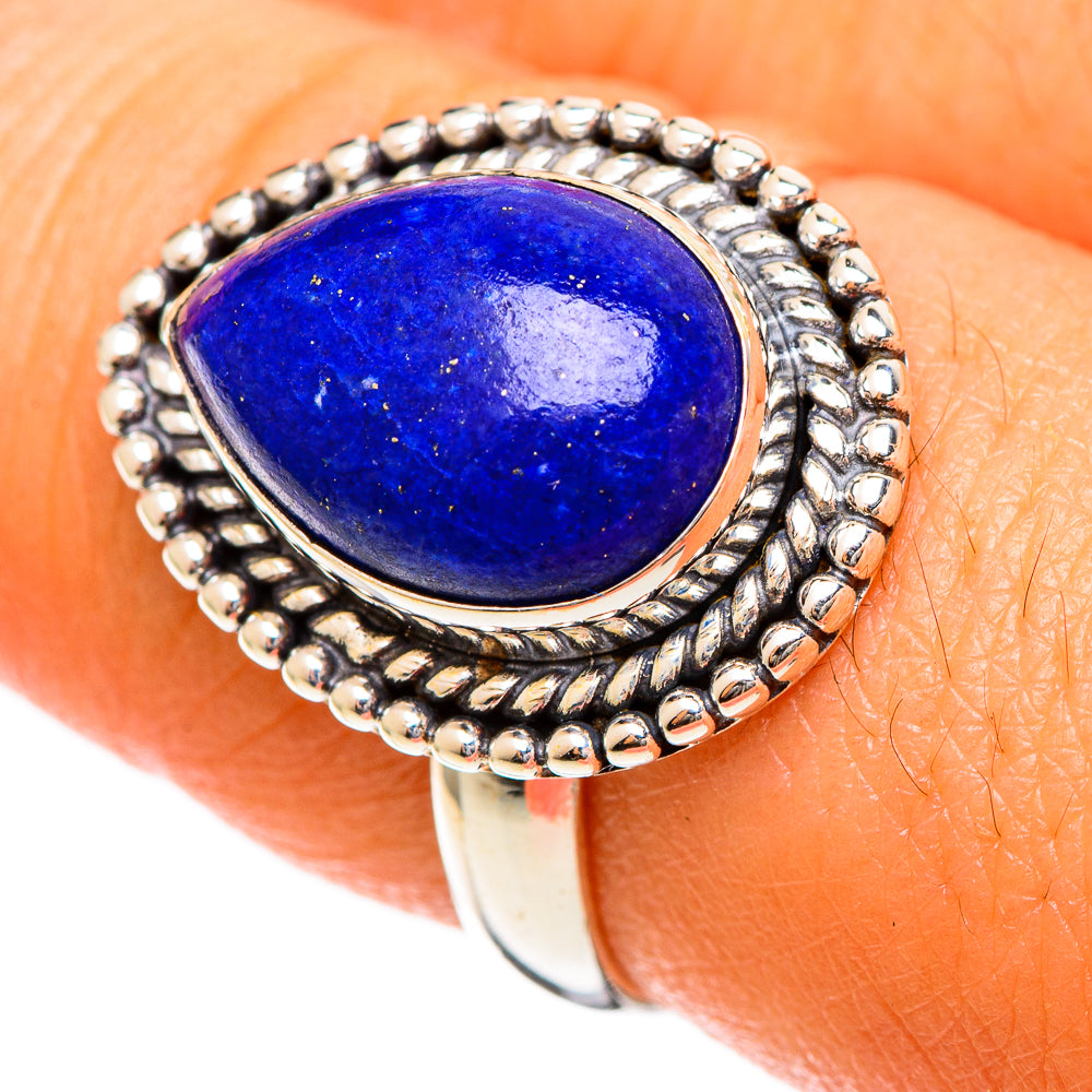 Lapis Lazuli Rings handcrafted by Anasilvercos - RING109873