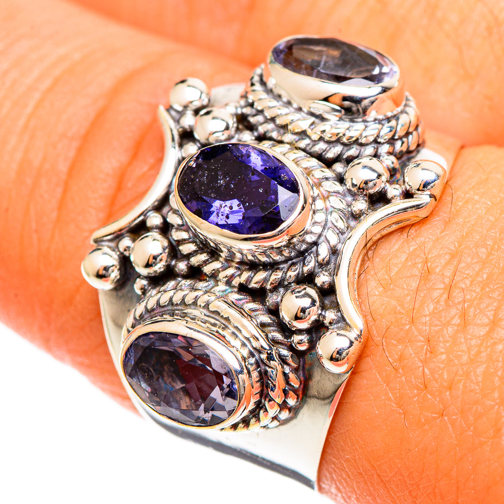Violet Spinel Rings handcrafted by Anasilvercos - RING109887
