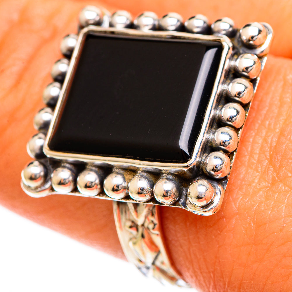 Black Onyx Rings handcrafted by Anasilvercos - RING109891