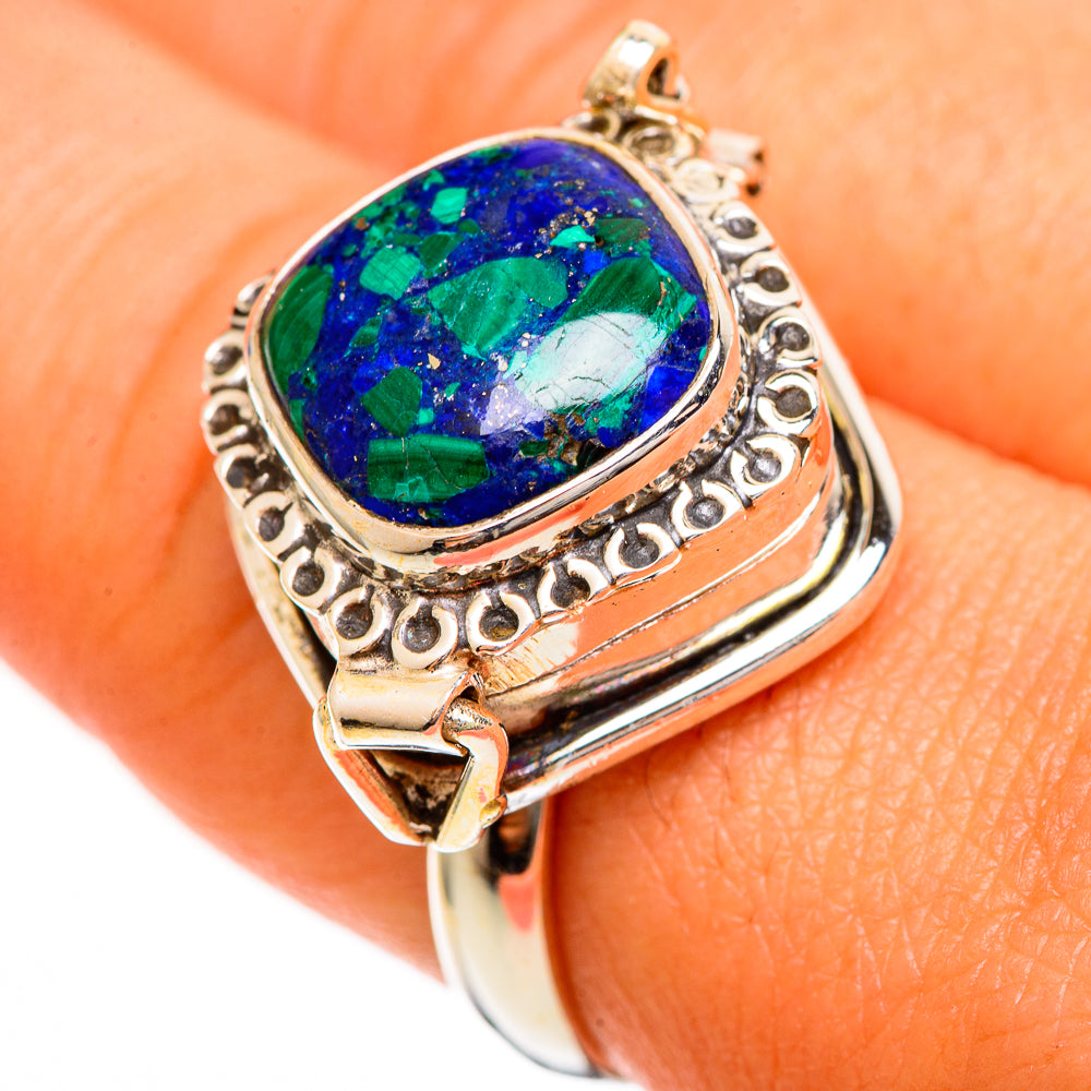 Azurite Rings handcrafted by Anasilvercos - RING109899