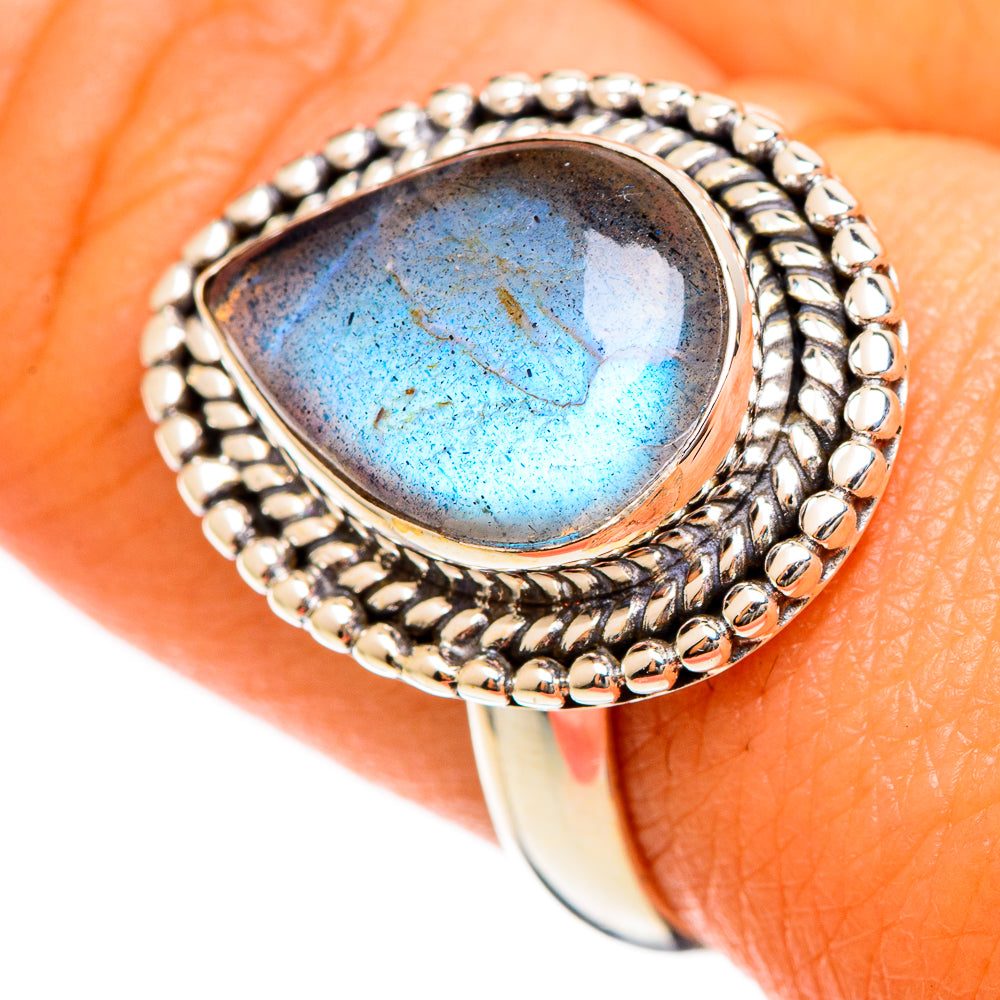 Labradorite Rings handcrafted by Anasilvercos - RING109903