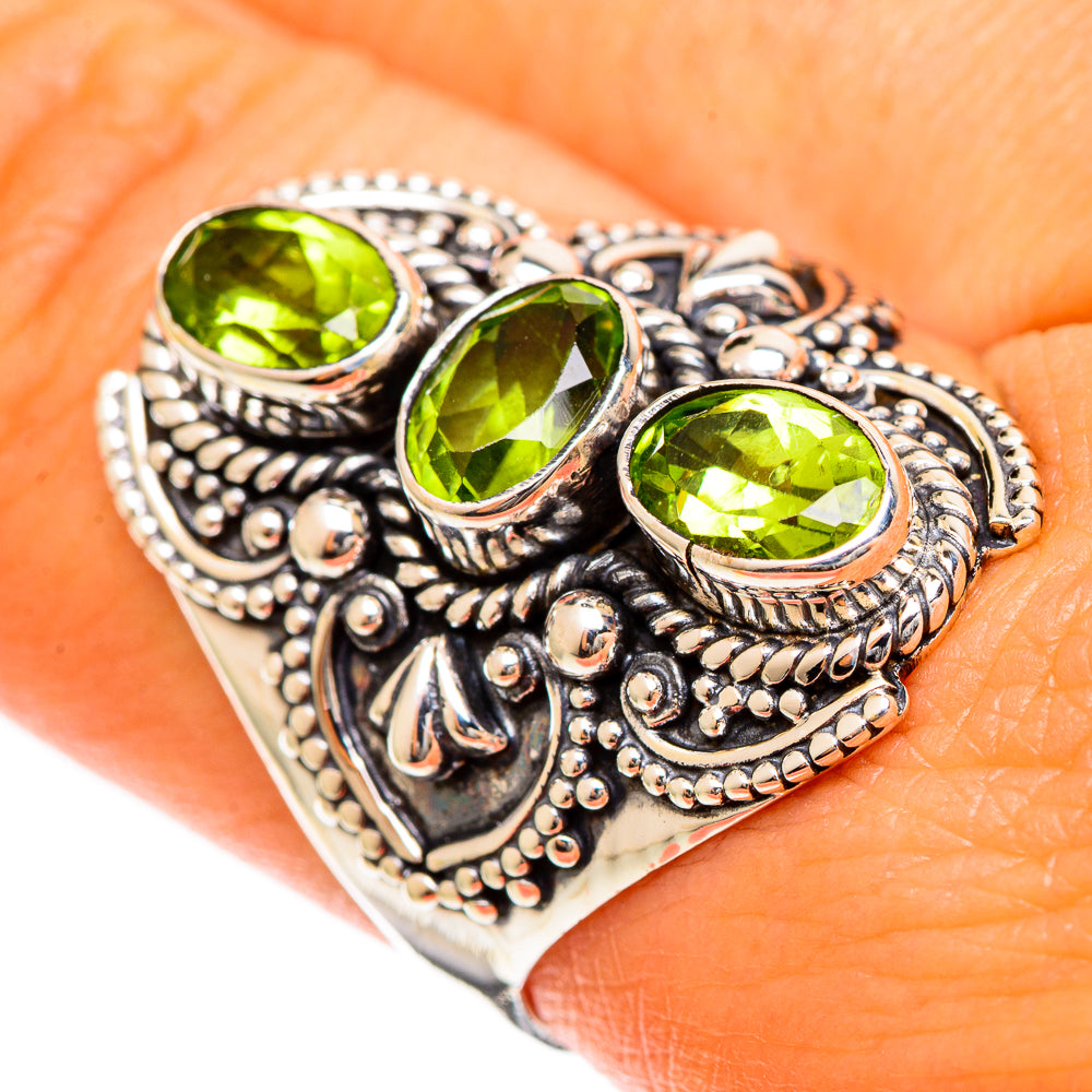 Peridot Rings handcrafted by Anasilvercos - RING109938