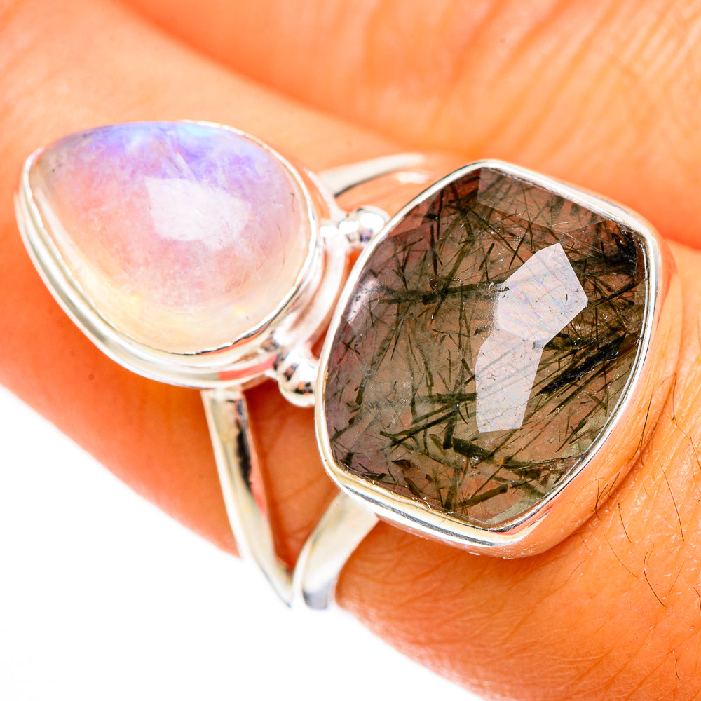 Tourmalinated Quartz Rings handcrafted by Anasilvercos - RING109948