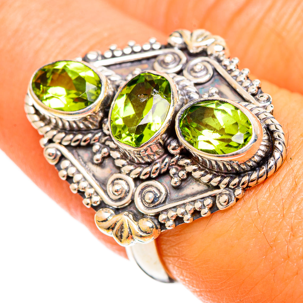 Peridot Rings handcrafted by Anasilvercos - RING109962