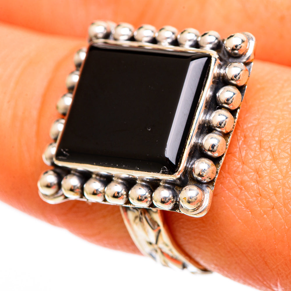 Black Onyx Rings handcrafted by Anasilvercos - RING109972