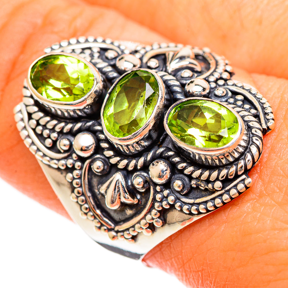 Peridot Rings handcrafted by Anasilvercos - RING109989