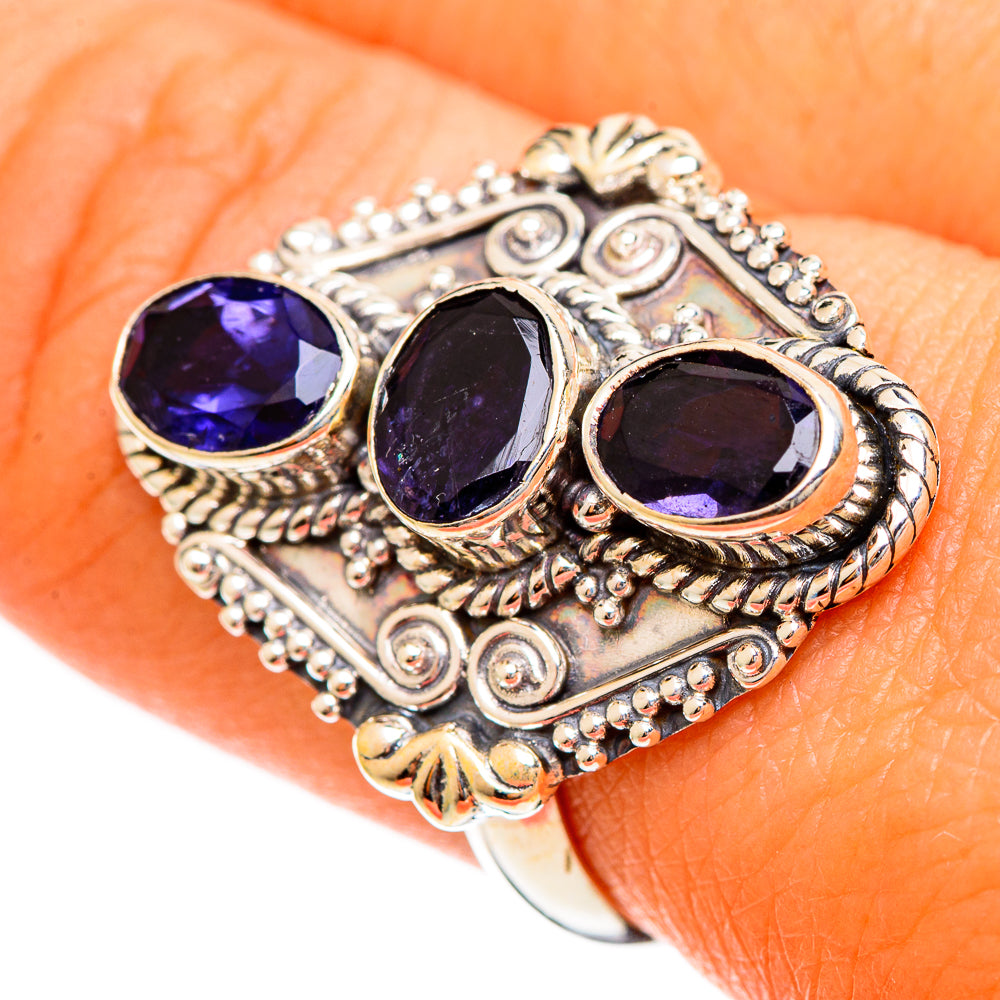 Violet Spinel Rings handcrafted by Anasilvercos - RING109999