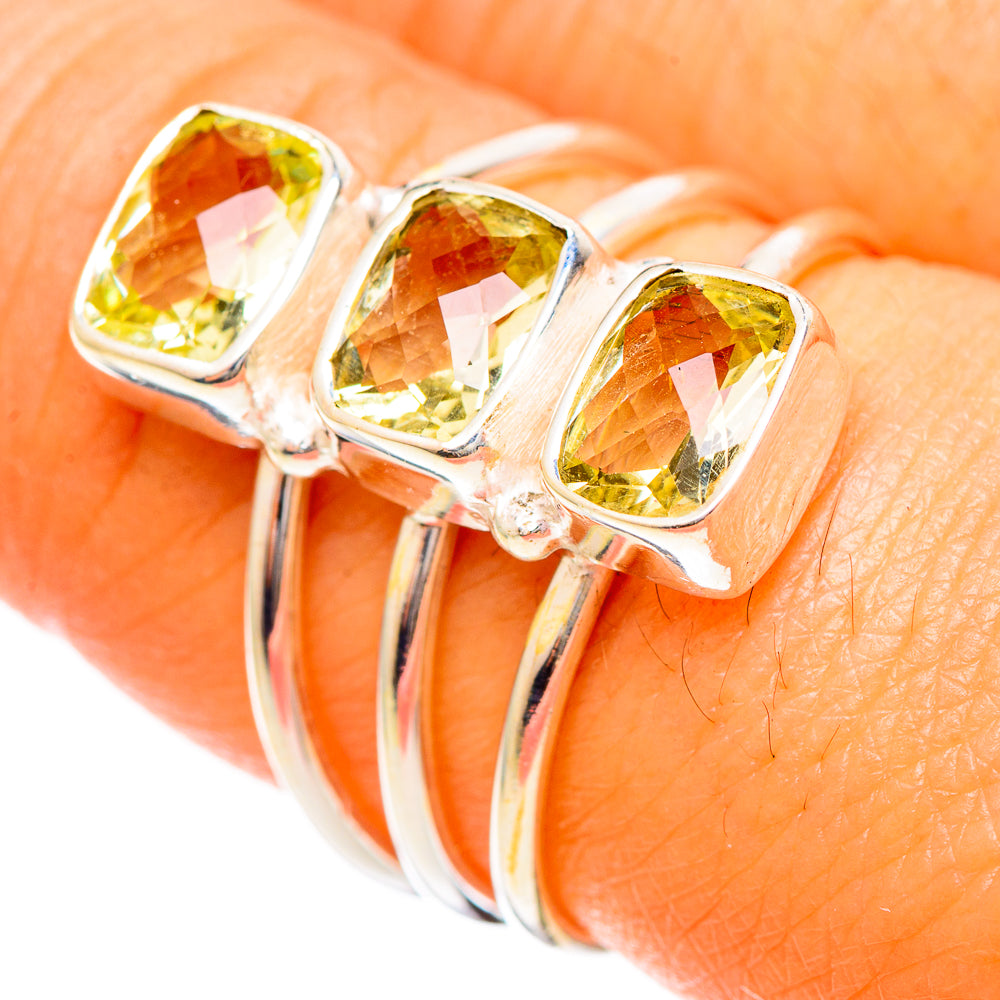 Citrine Rings handcrafted by Anasilvercos - RING110011