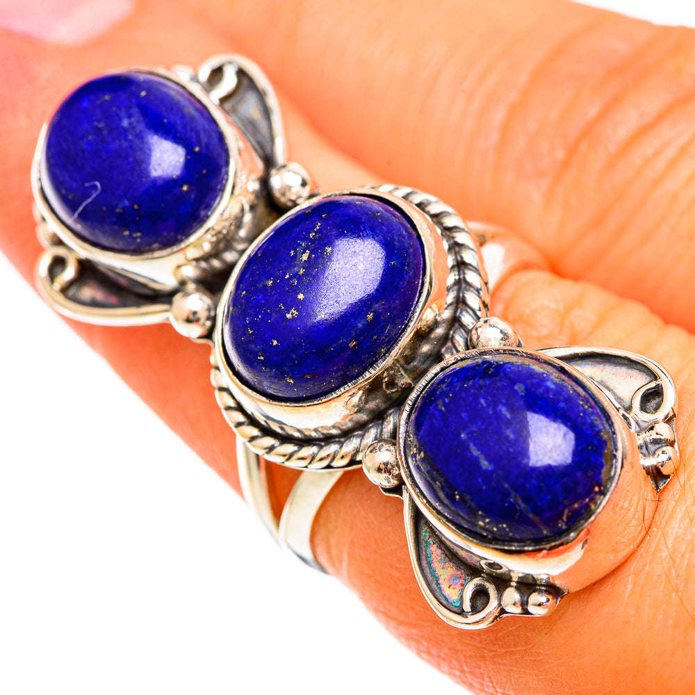 Lapis Lazuli Rings handcrafted by Anasilvercos - RING110013
