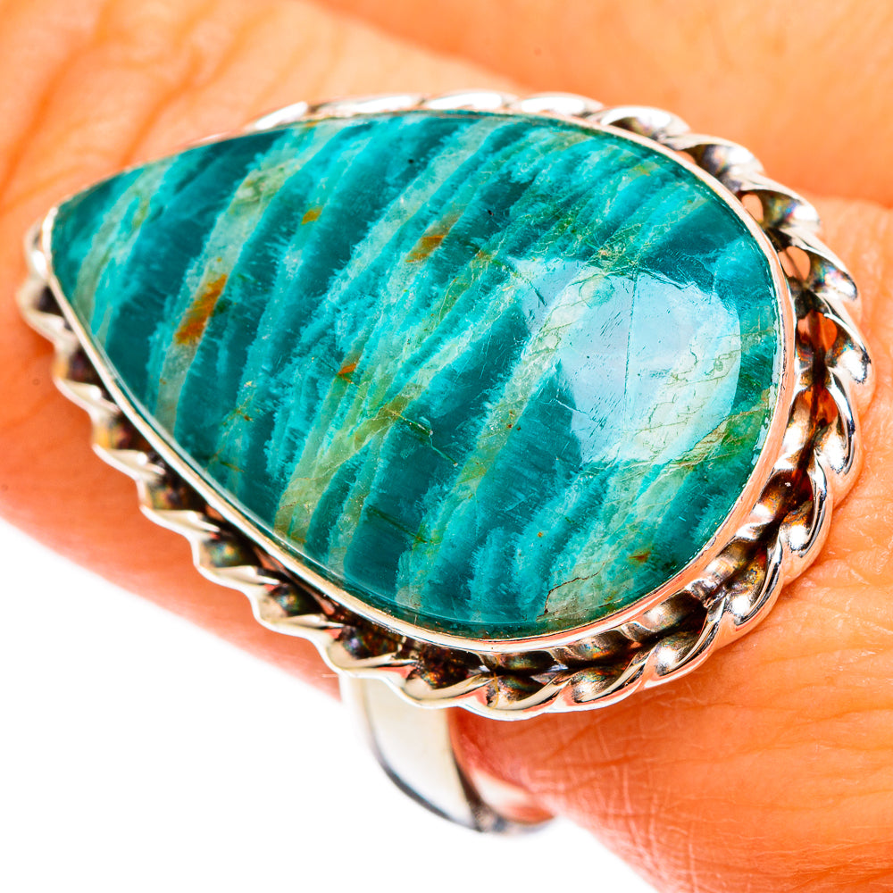 Amazonite Rings handcrafted by Anasilvercos - RING110022