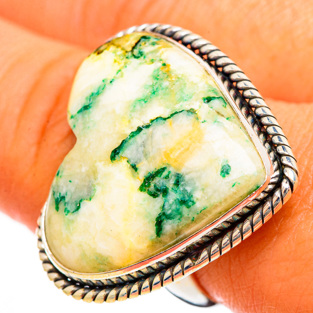 Ocean Jasper Rings handcrafted by Anasilvercos - RING110023