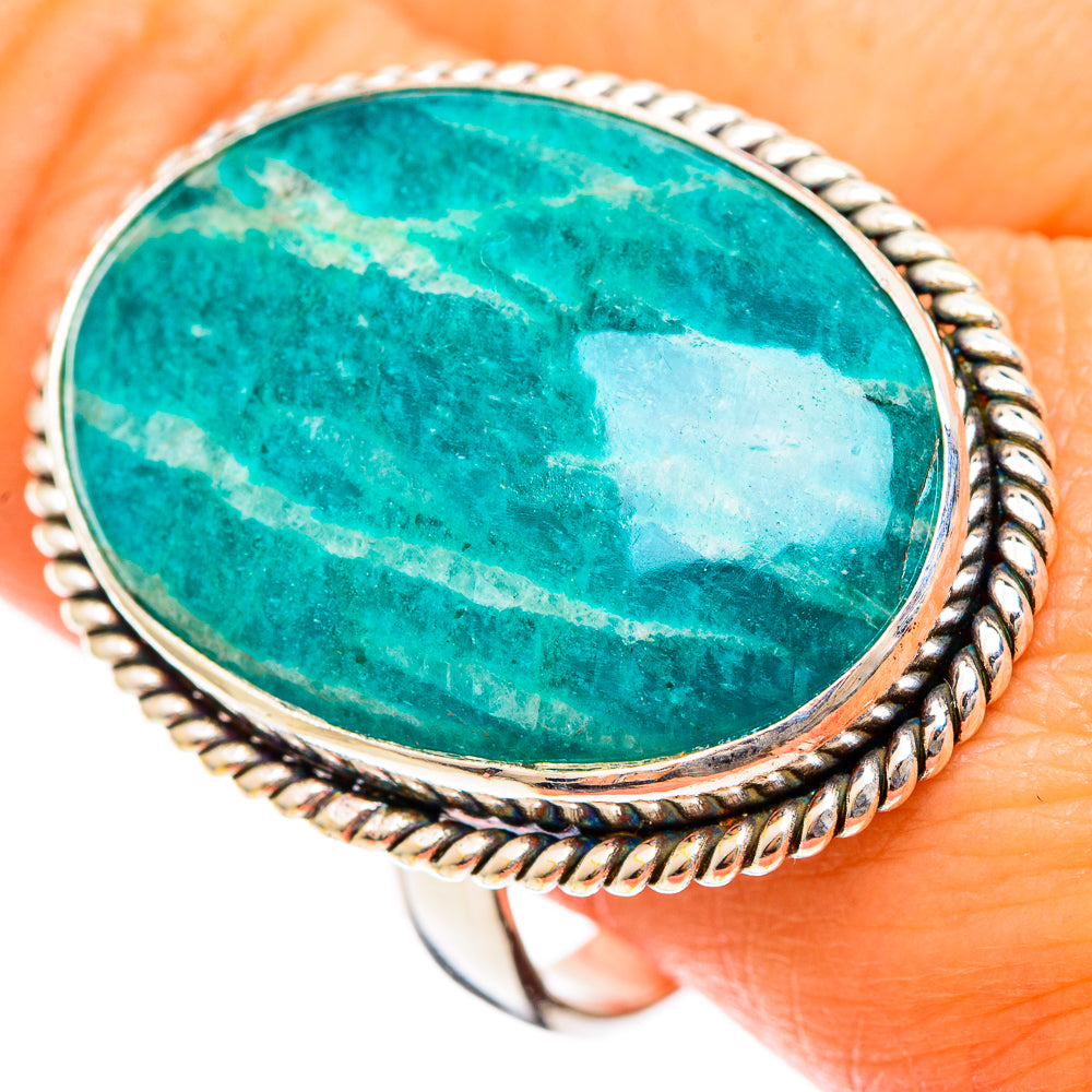 Amazonite Rings handcrafted by Anasilvercos - RING110025