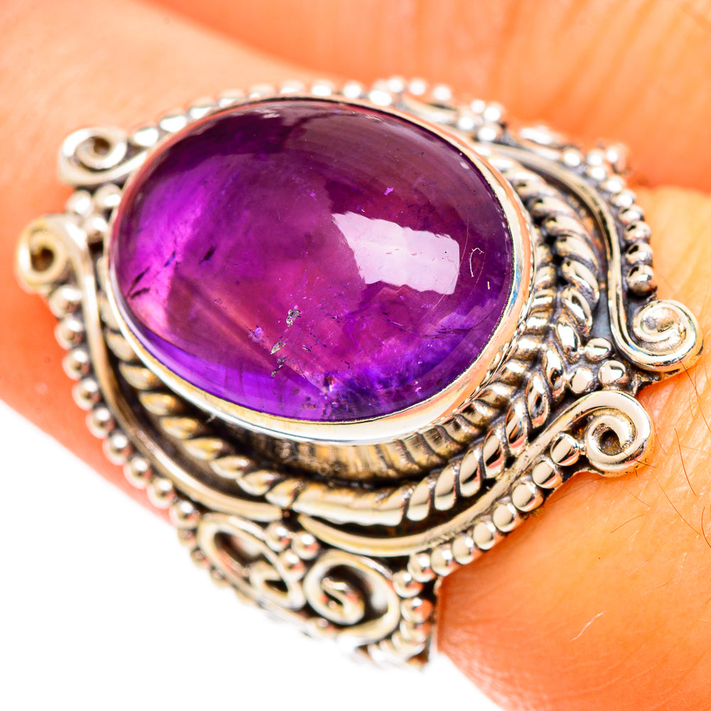 Amethyst Rings handcrafted by Anasilvercos - RING110035