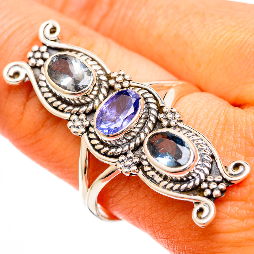 Violet Spinel Rings handcrafted by Anasilvercos - RING110037
