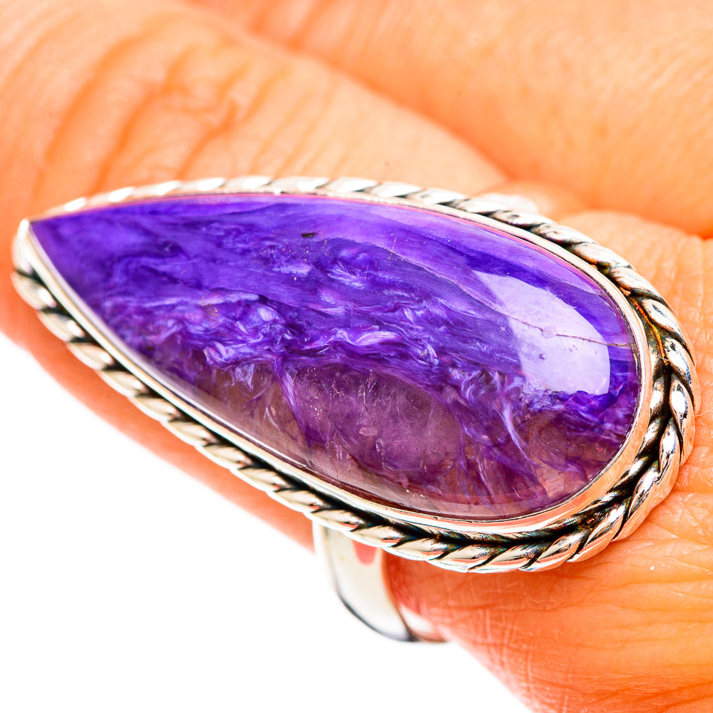 Charoite Rings handcrafted by Anasilvercos - RING110068