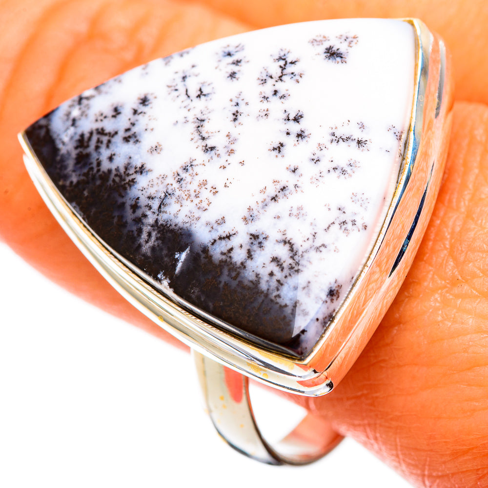 Dendritic Opal Rings handcrafted by Anasilvercos - RING110079