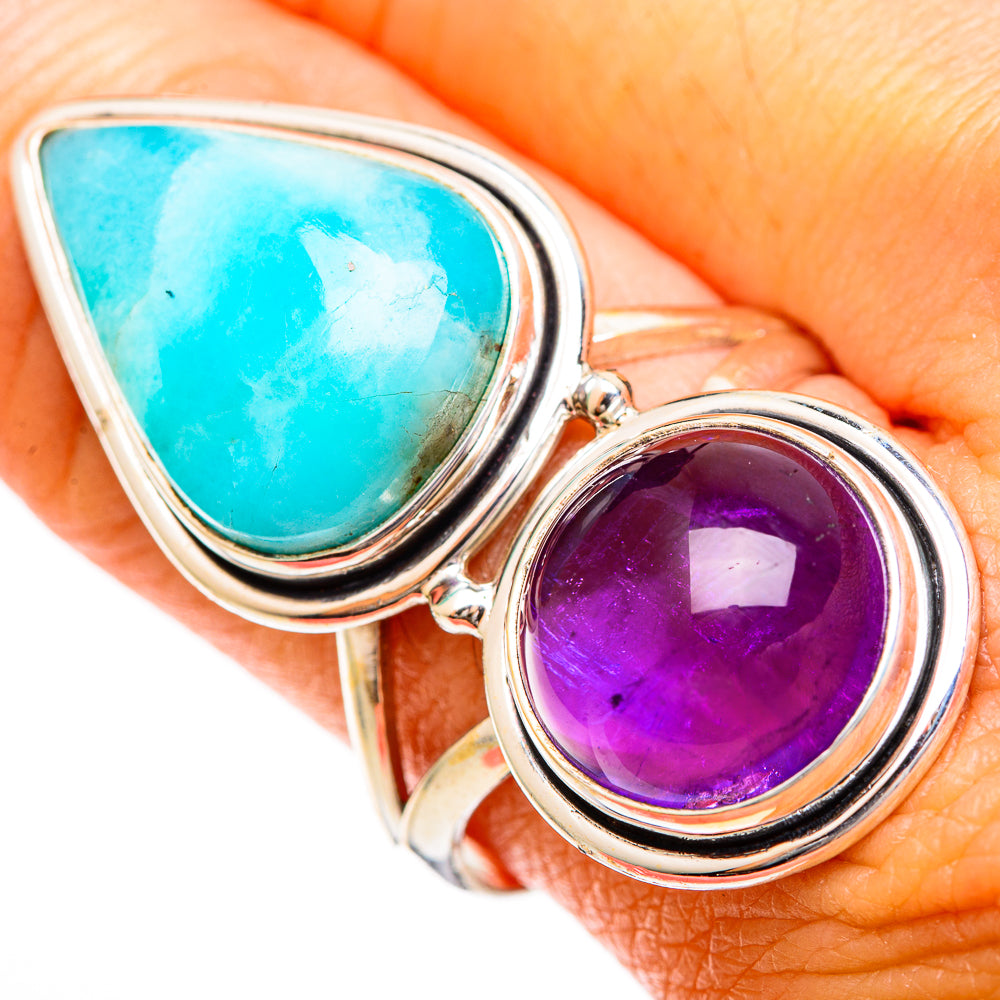 Larimar Rings handcrafted by Anasilvercos - RING110081